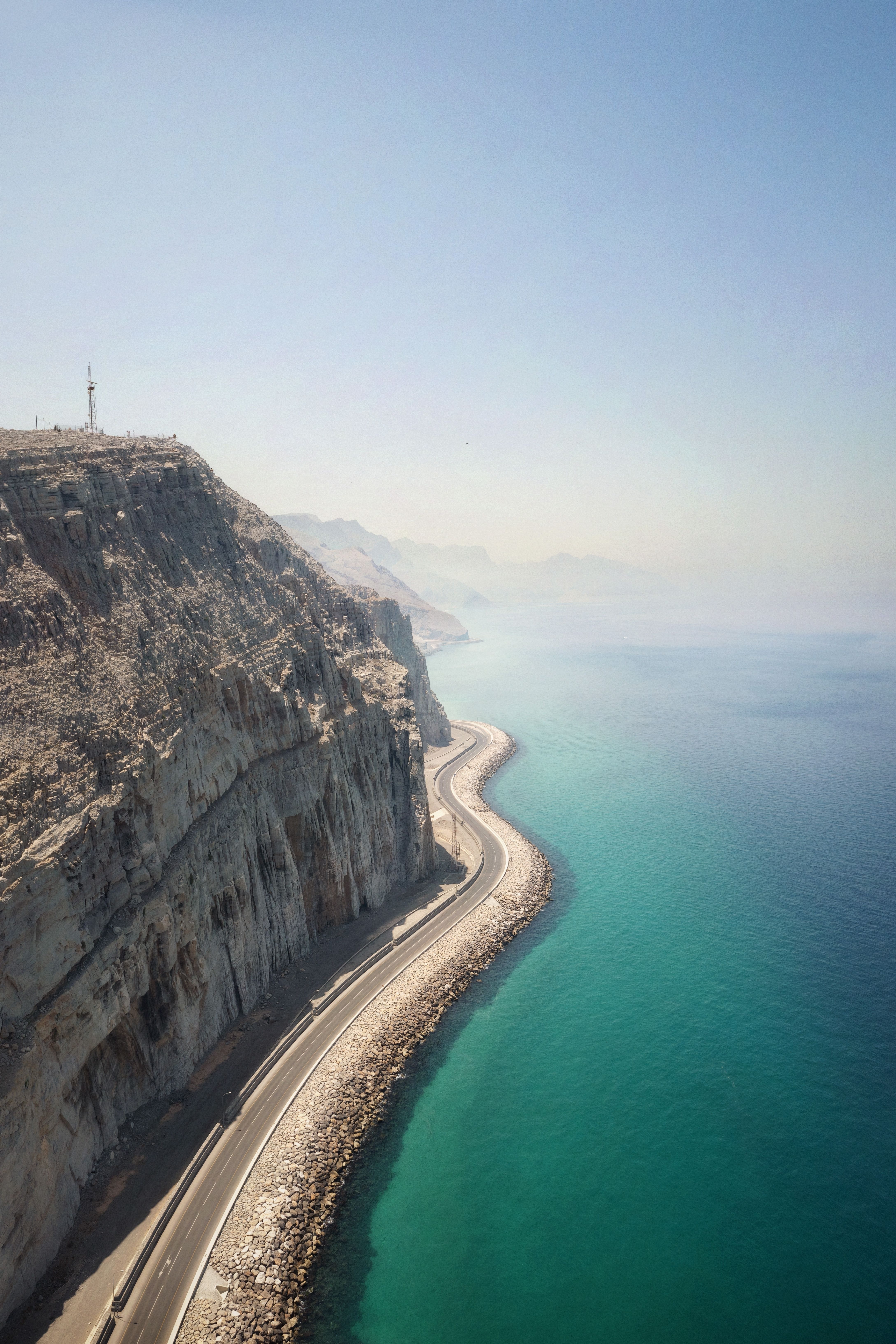 vista panoramica dall alto di musandam