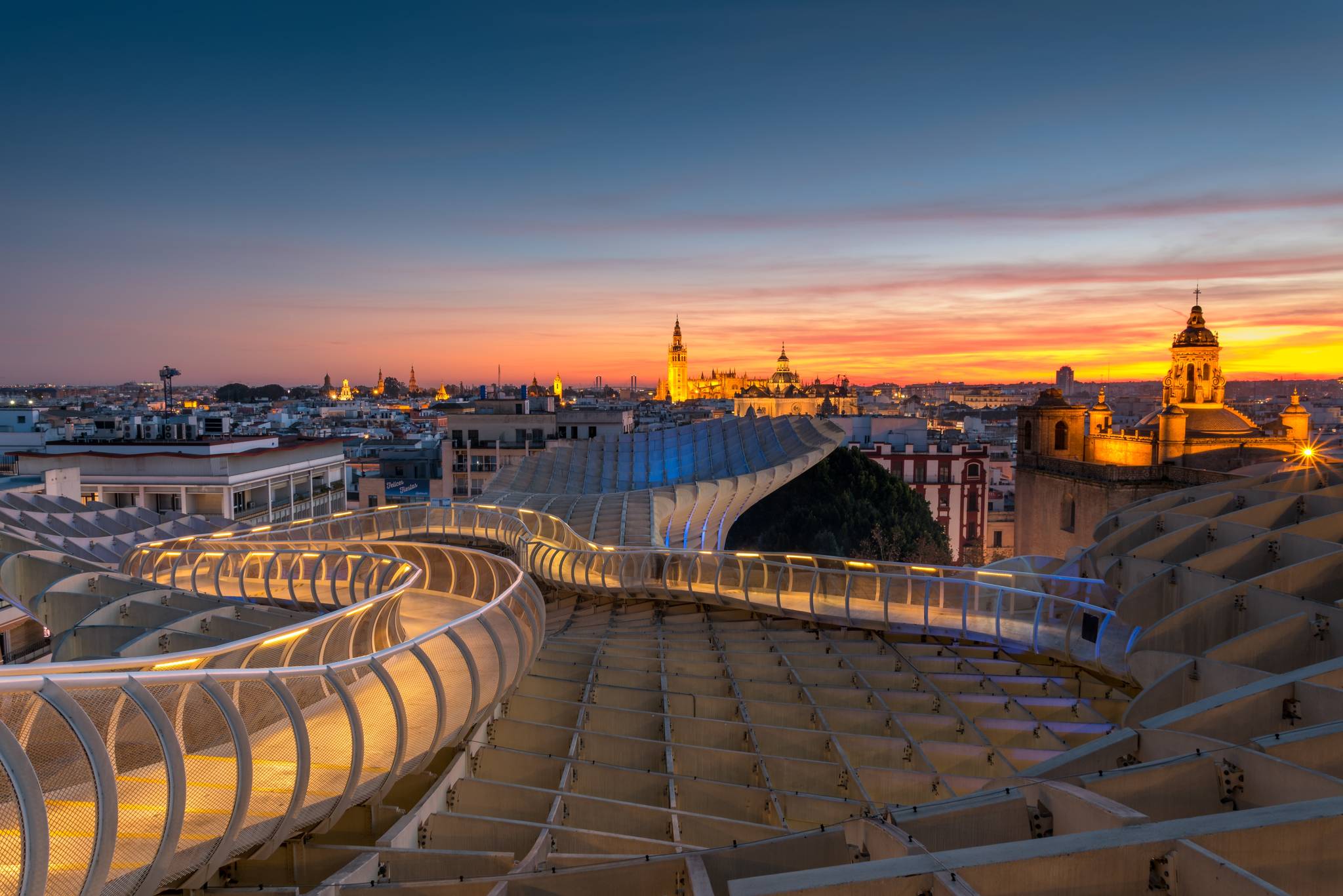 siviglia al tramonto