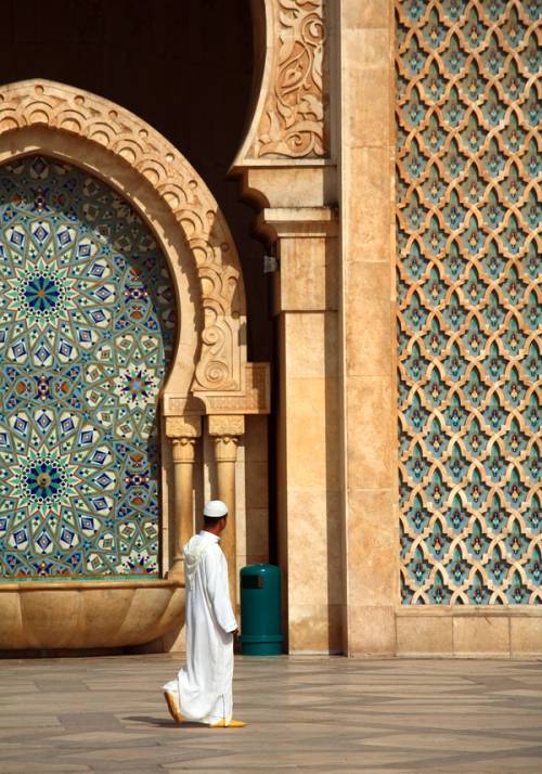 scorcio di una moschea a casablanca