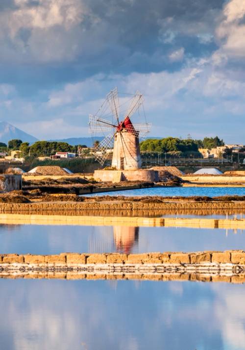 marsala sunset on riserva stagnone