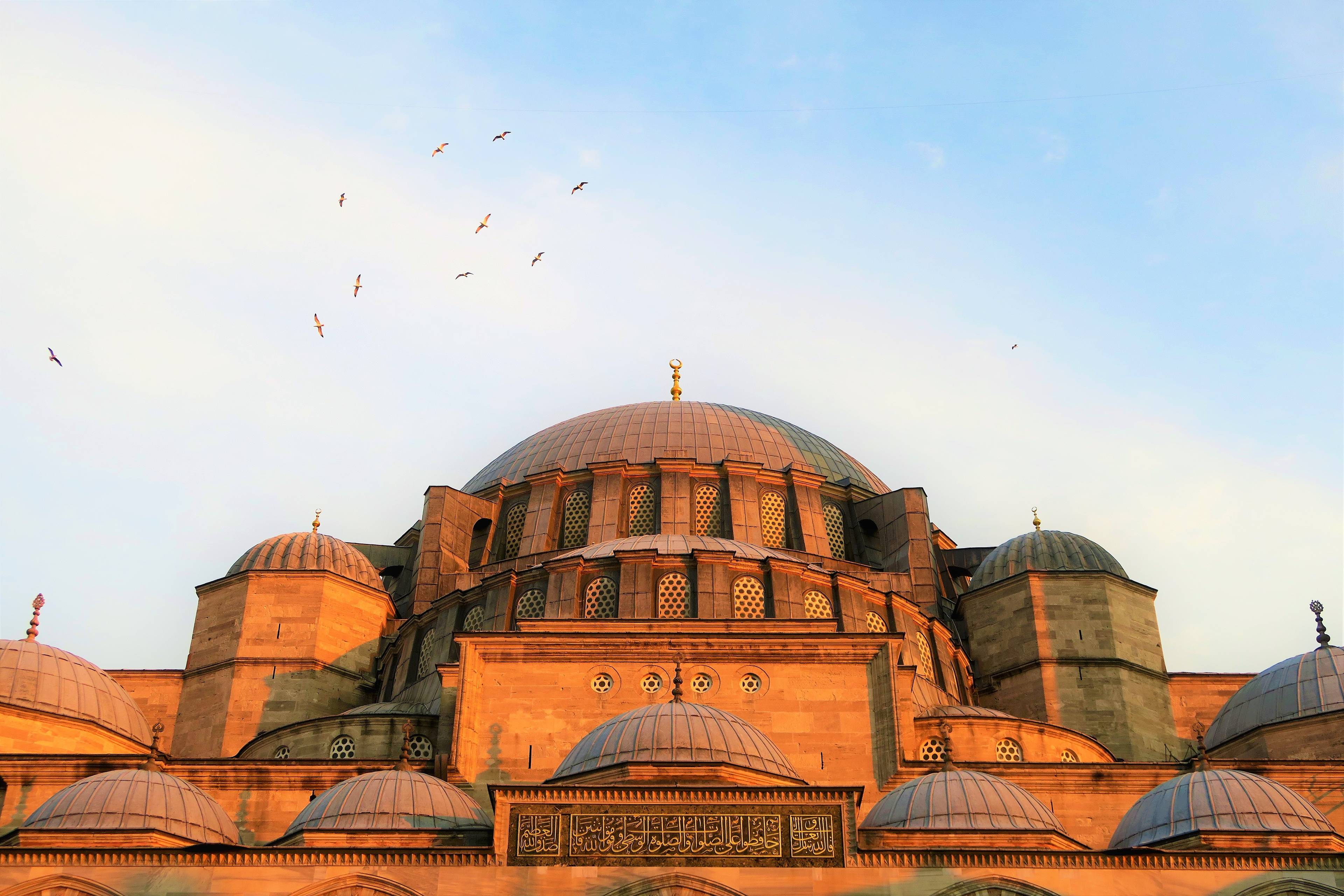 vista sulla moschea blu di istanbul