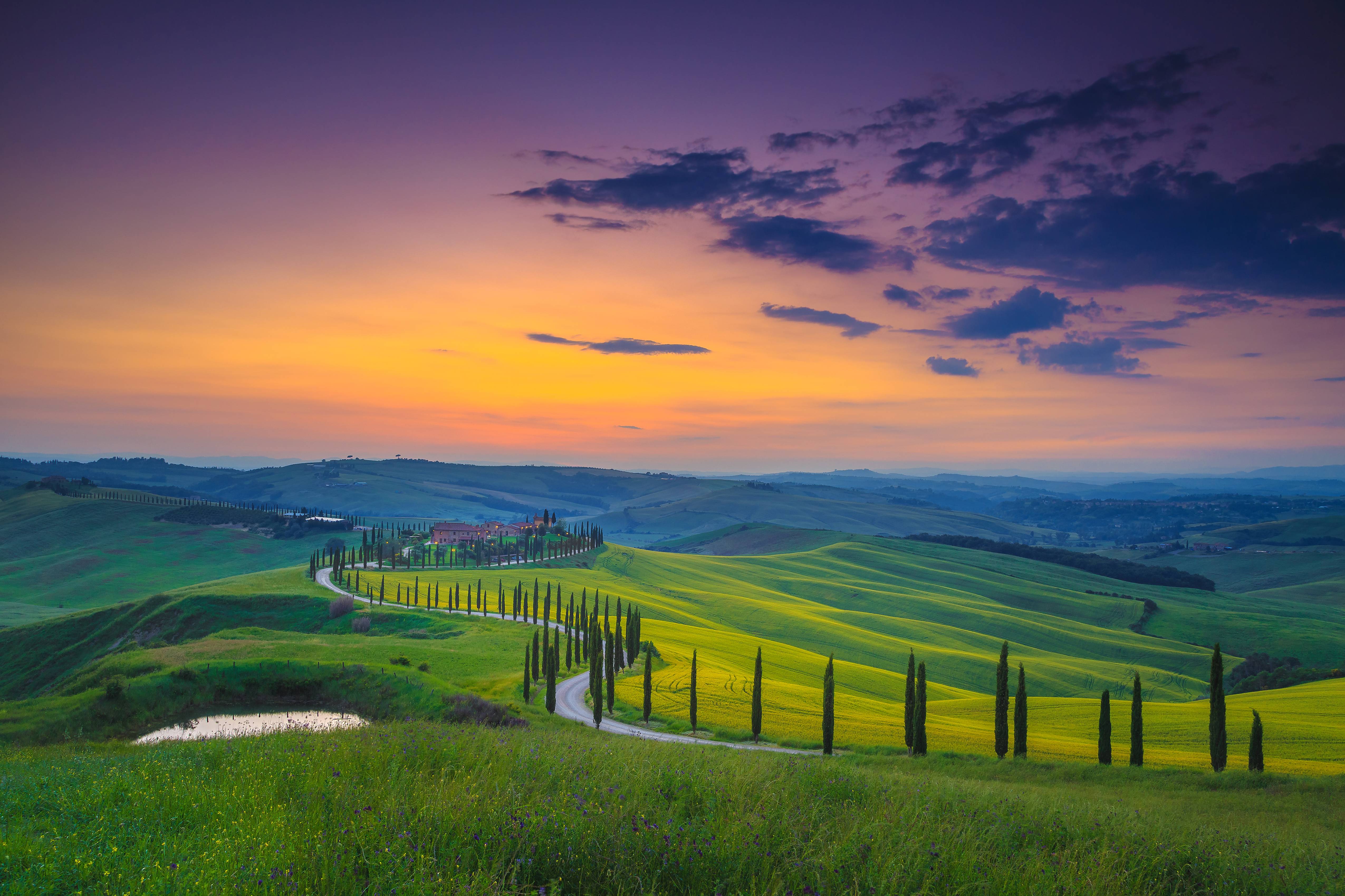 landscape of chianti hills