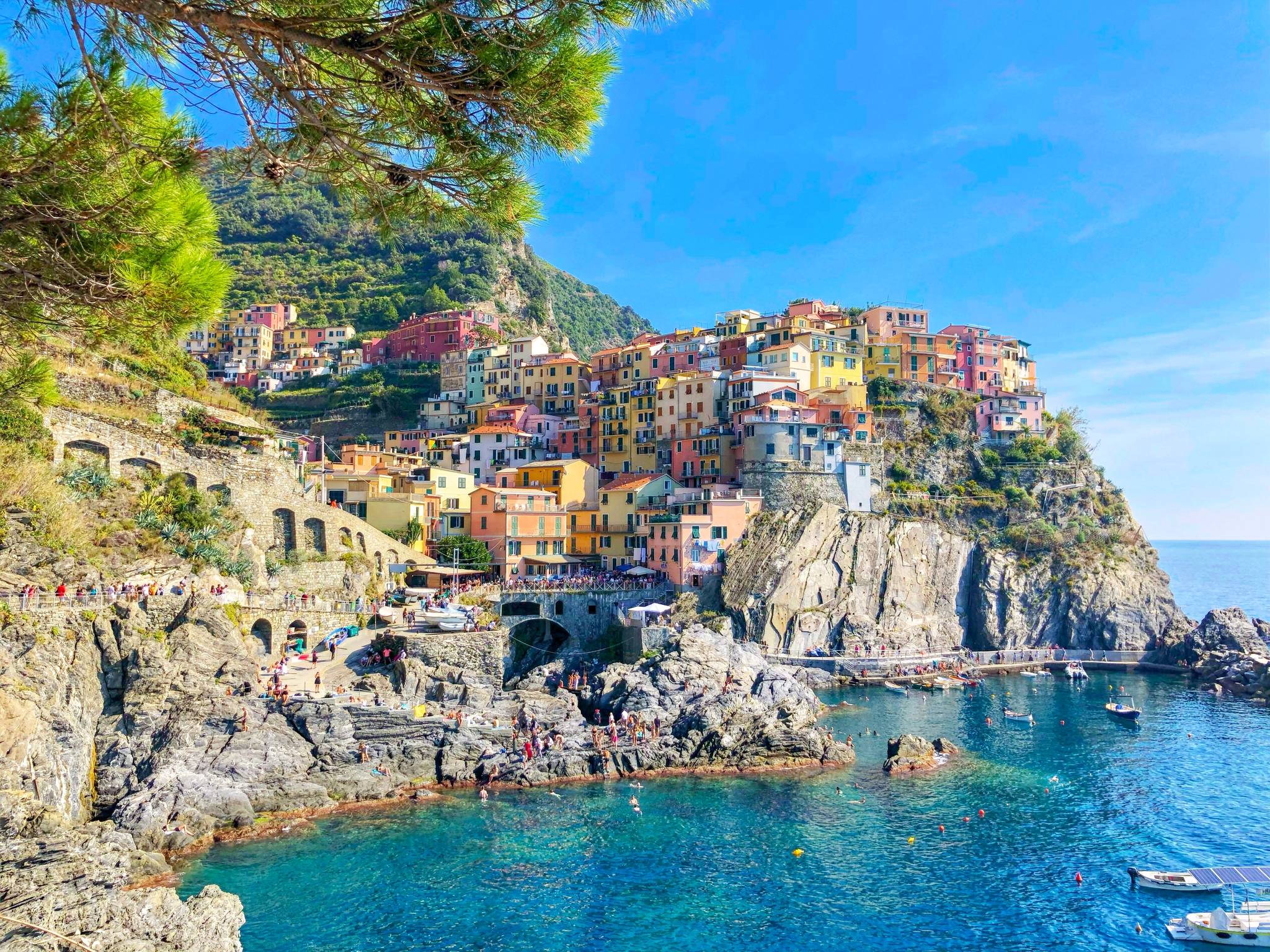 panoramic view of cinque terre