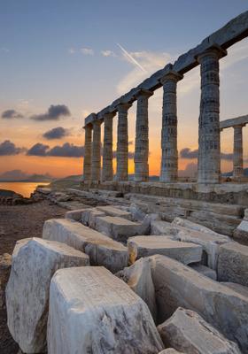 tempio capo sounion grecia
