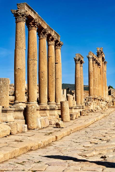colonne sito archeologico jerash