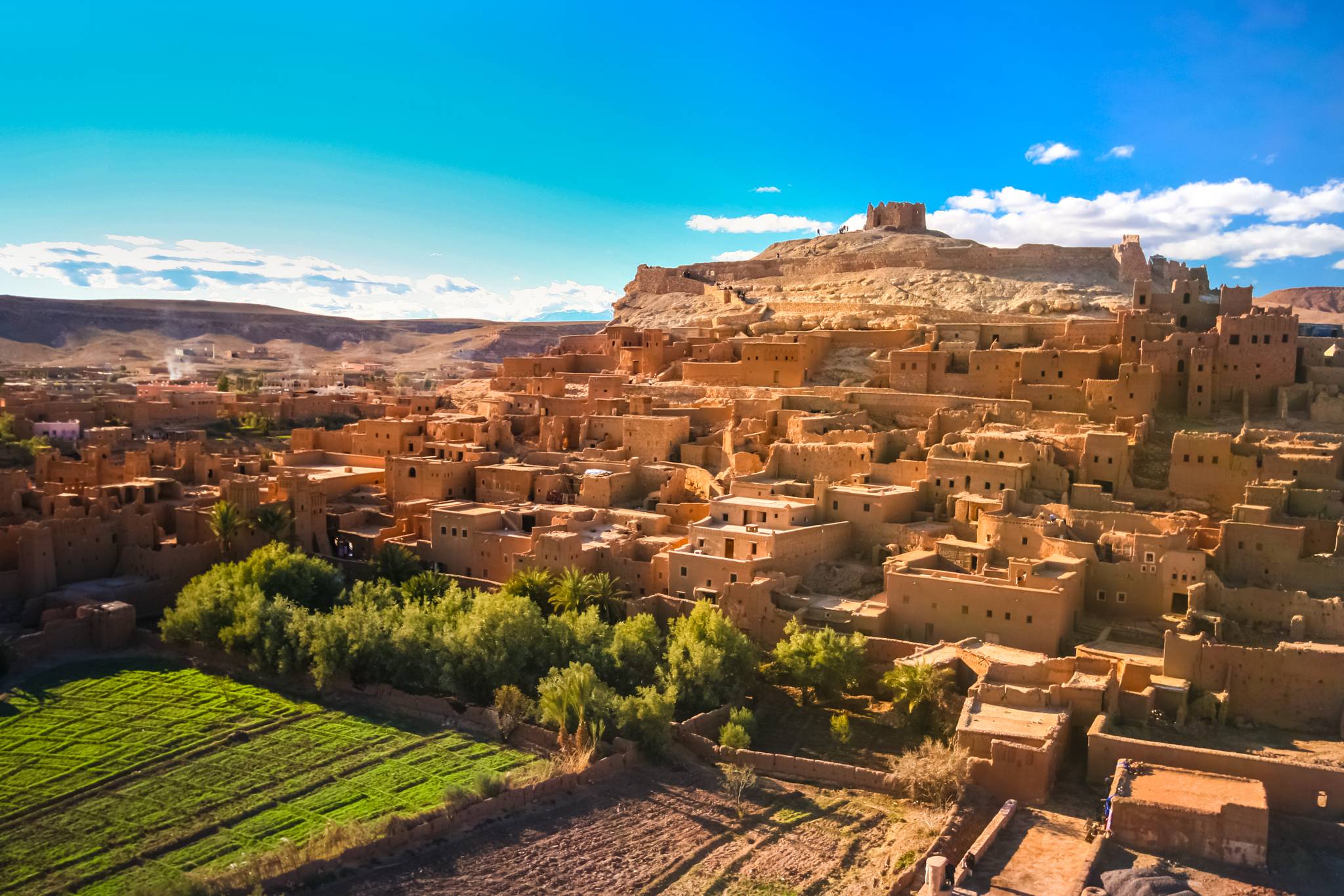 paesaggio della citta di ait benhaddou