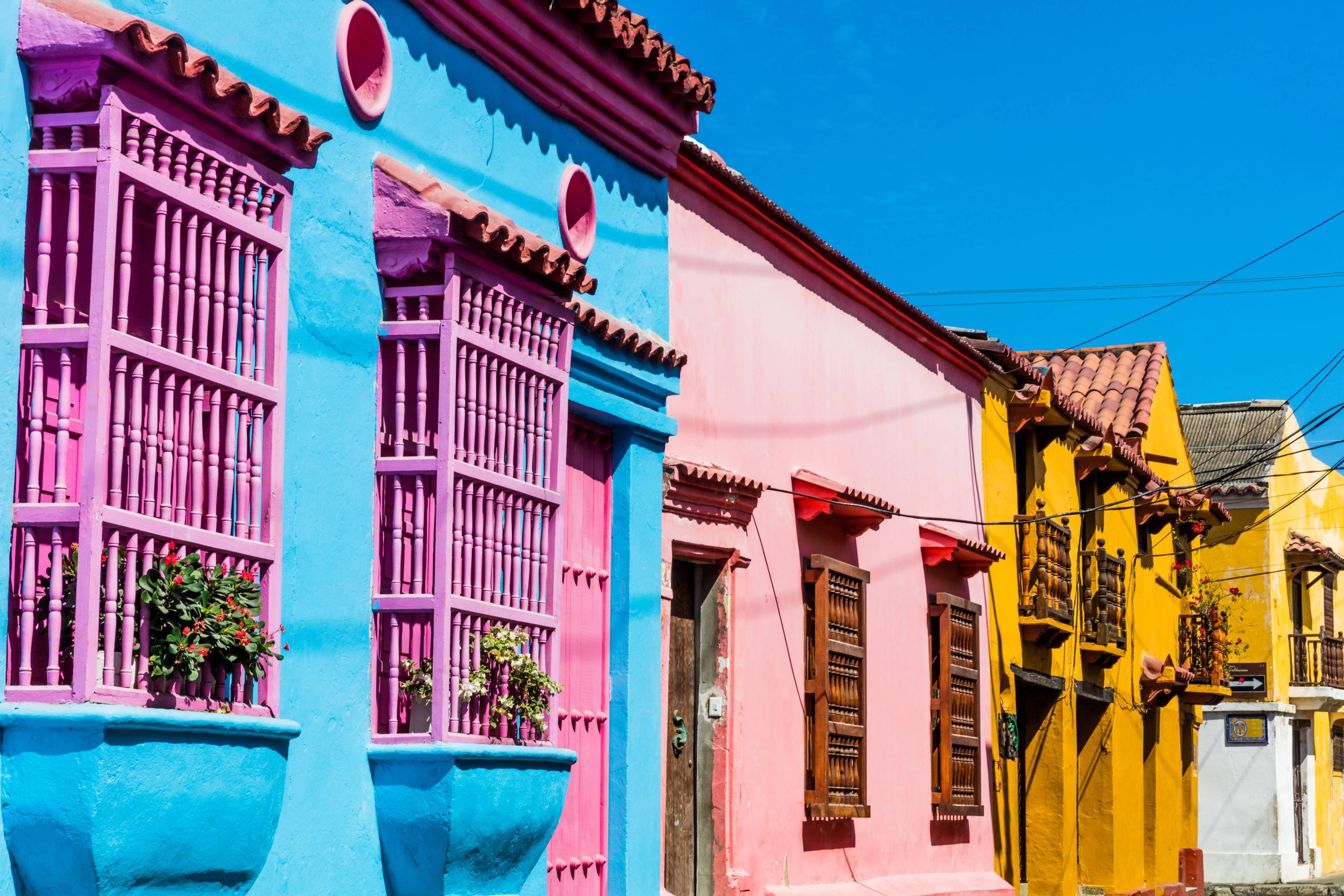 case colorate di cartagena