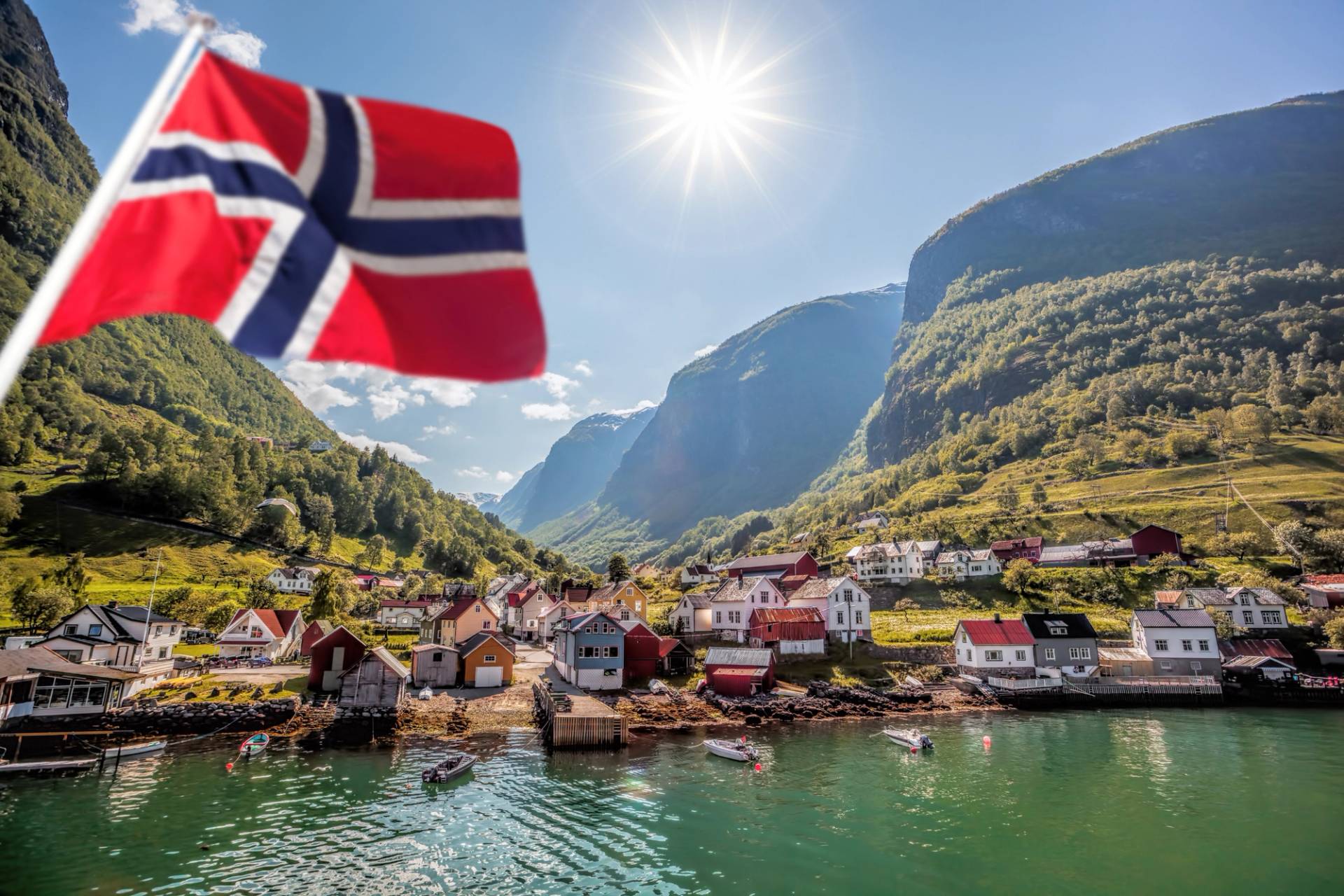 village in Norway on the fjords