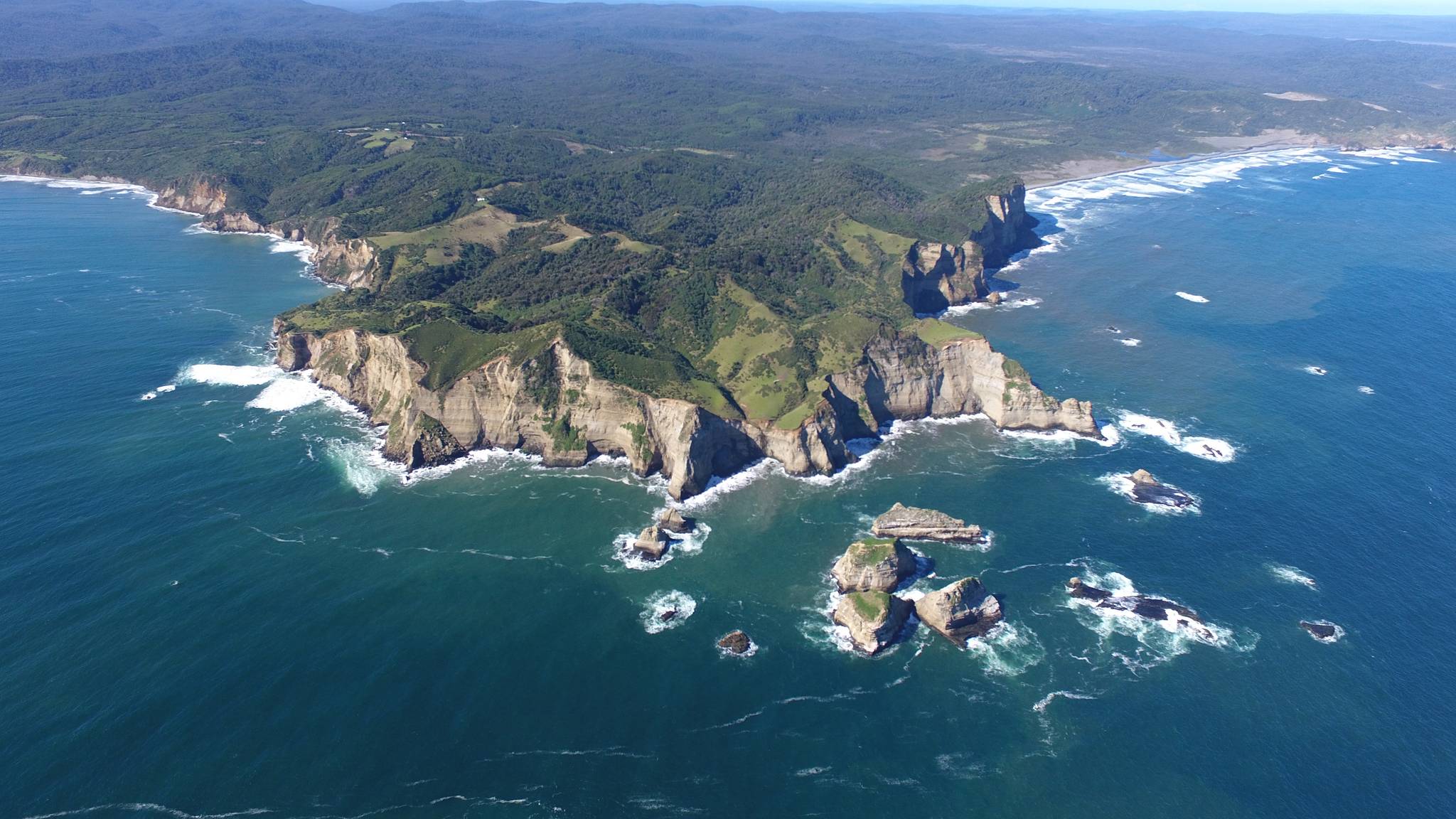 panoramica dell isola di chiloe dall alto