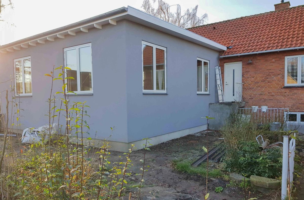 Tilbygning med ny trappe, Rødovre. Efter arbejdet.
