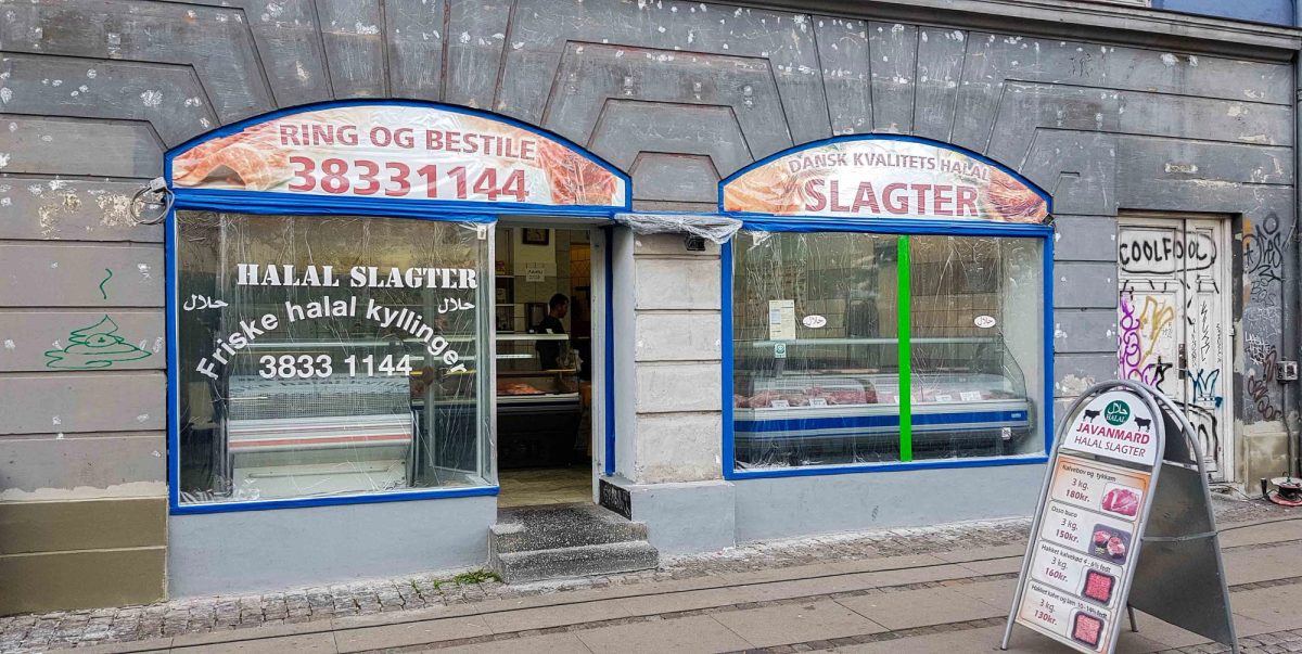 Facaderenovering af butik, København · Før arbejdet