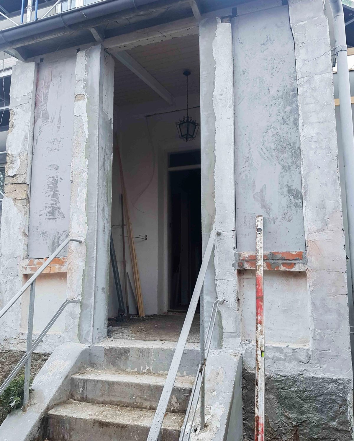 Facaderenovering af privat villa, Gentofte · Før arbejdet