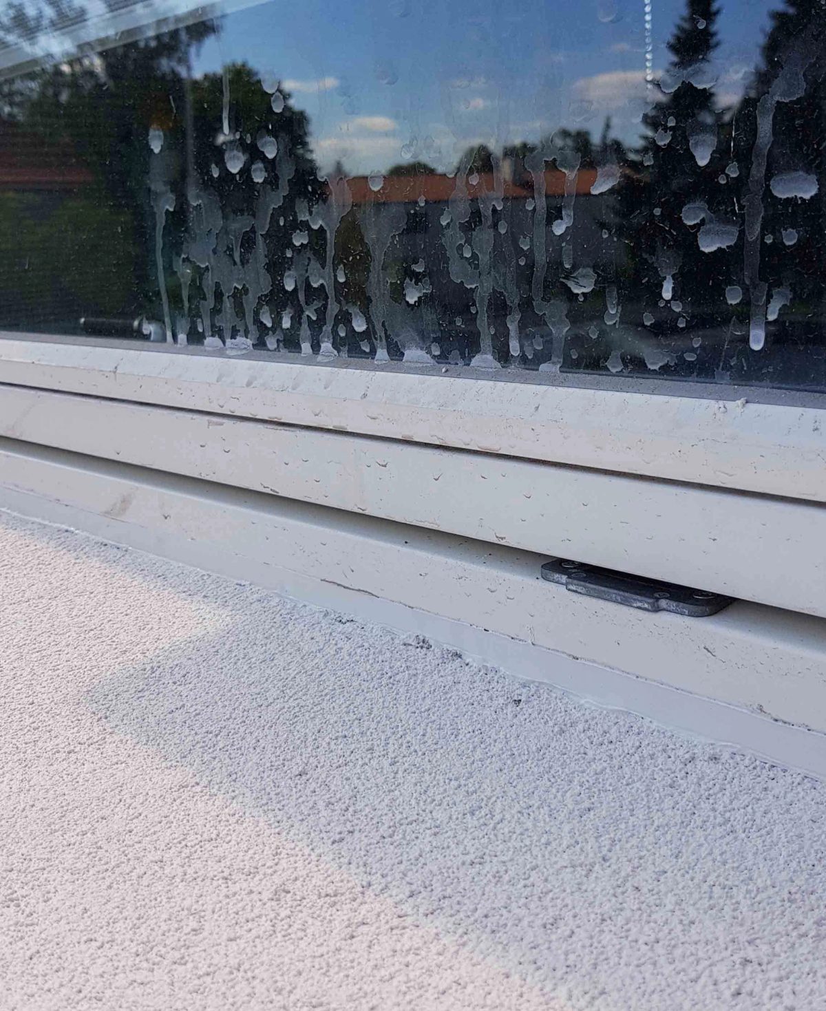 Facaderenovering efter skader på nyere villa, Gentofte. Detalje ved vinduet. Efter arbejdet.