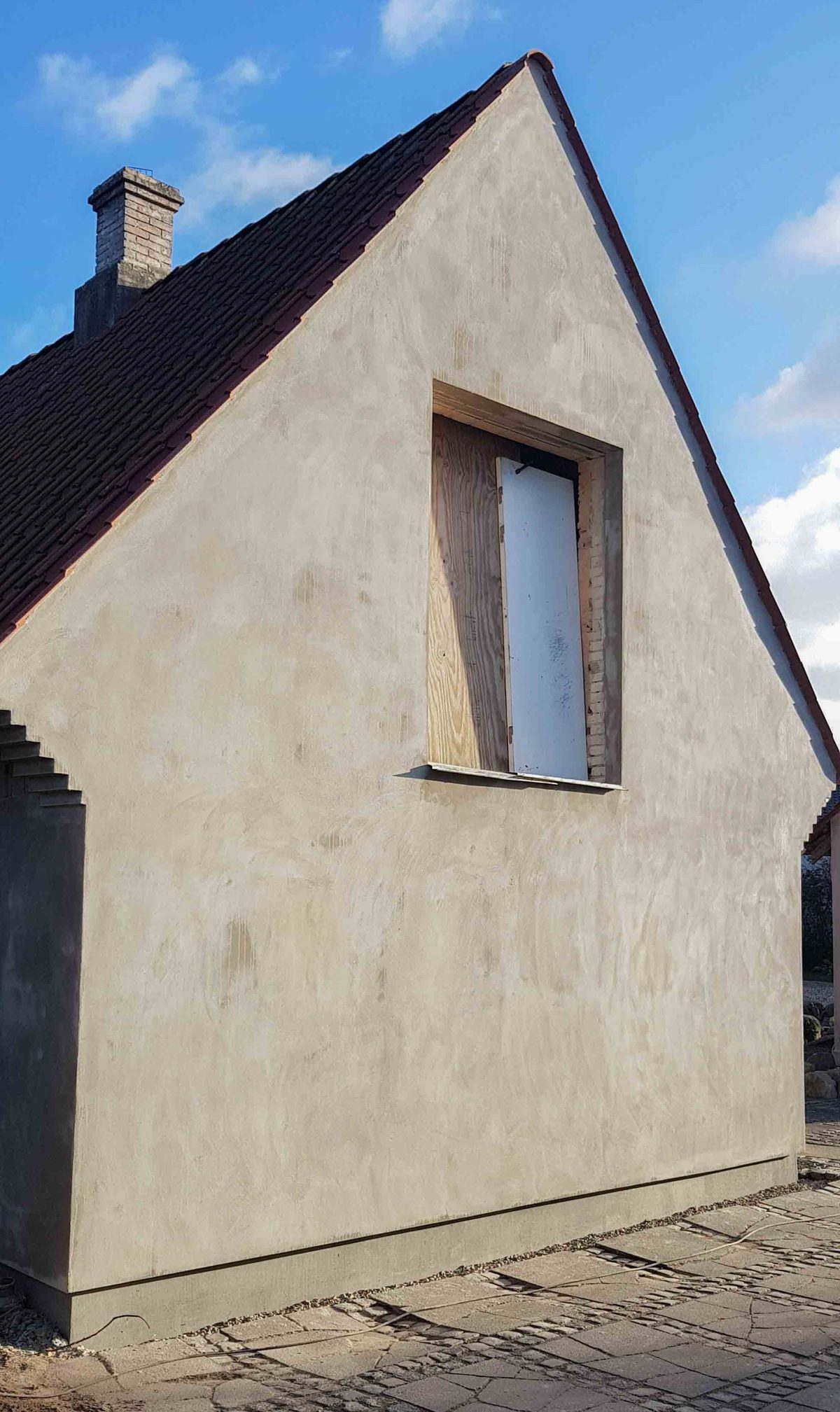 Efterisolering af hus, Jægerspris. Efter arbejdet.