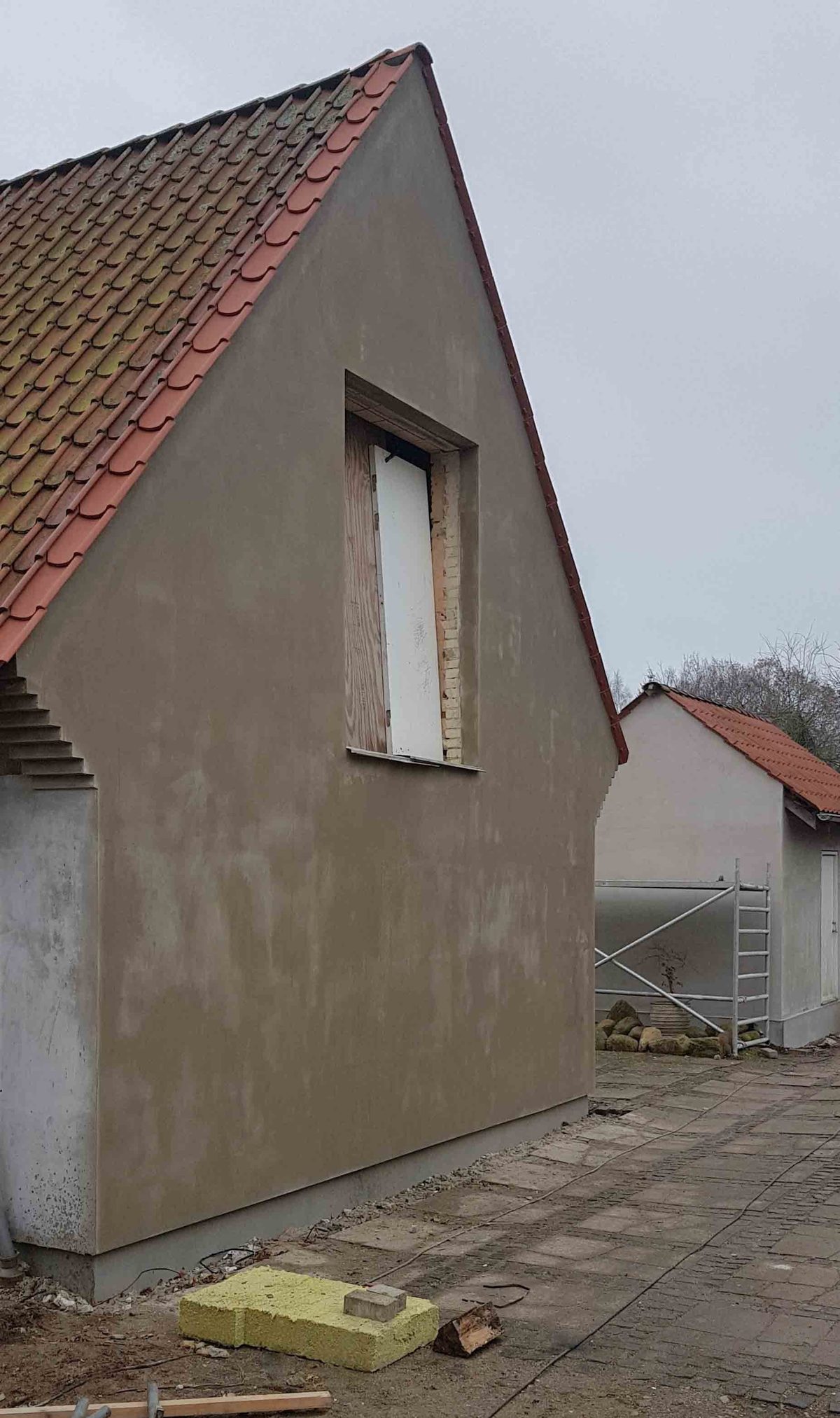 Efterisolering af hus, Jægerspris. Efter arbejdet.