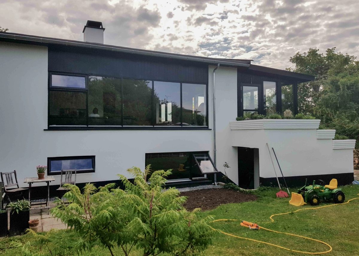 Facaderenovering af privat villa, Gentofte. Efter arbejdet.