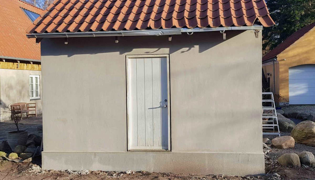 Efterisolering af hus, Jægerspris. Efter arbejdet.