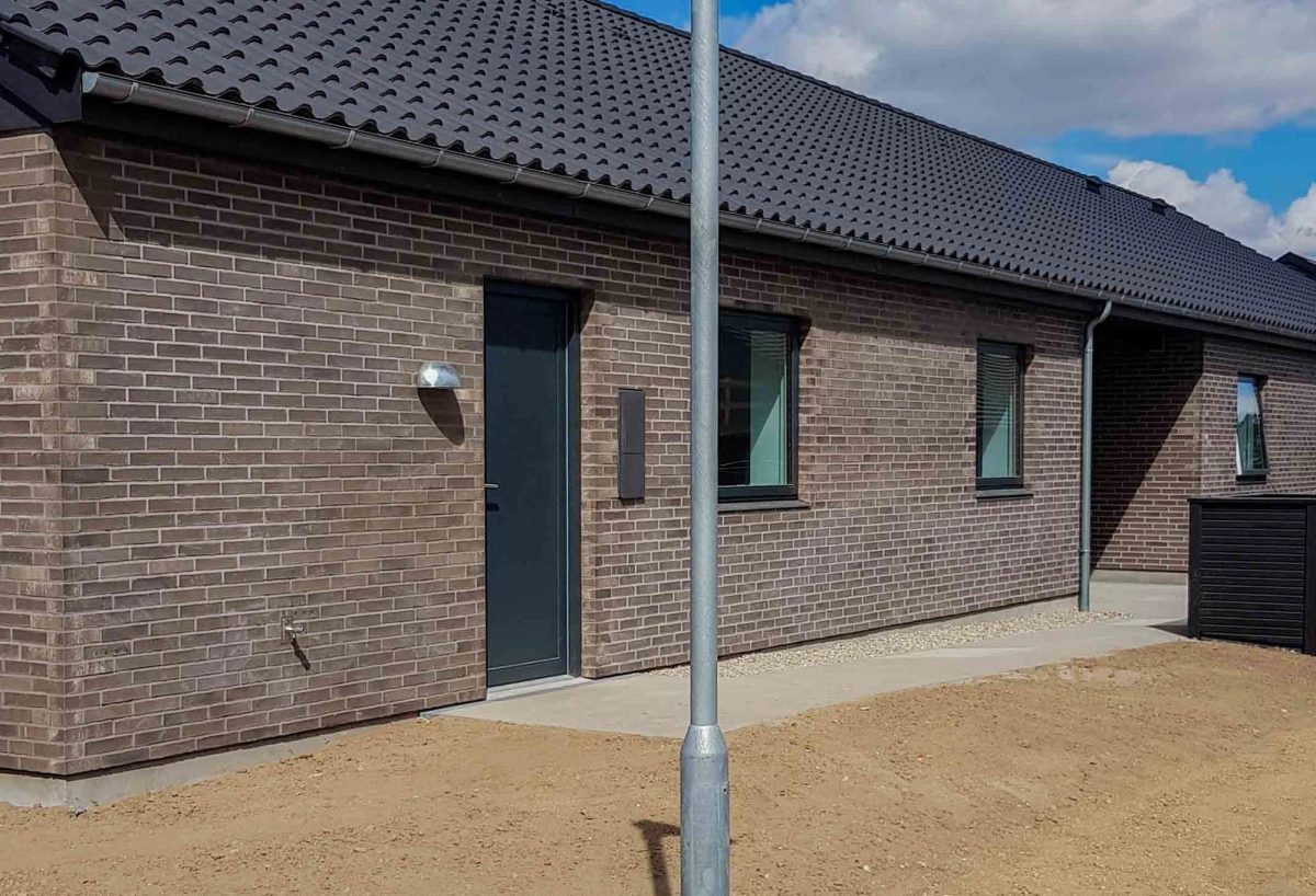 Facaderenovering i tegl, Vipperød. Efter arbejdet.