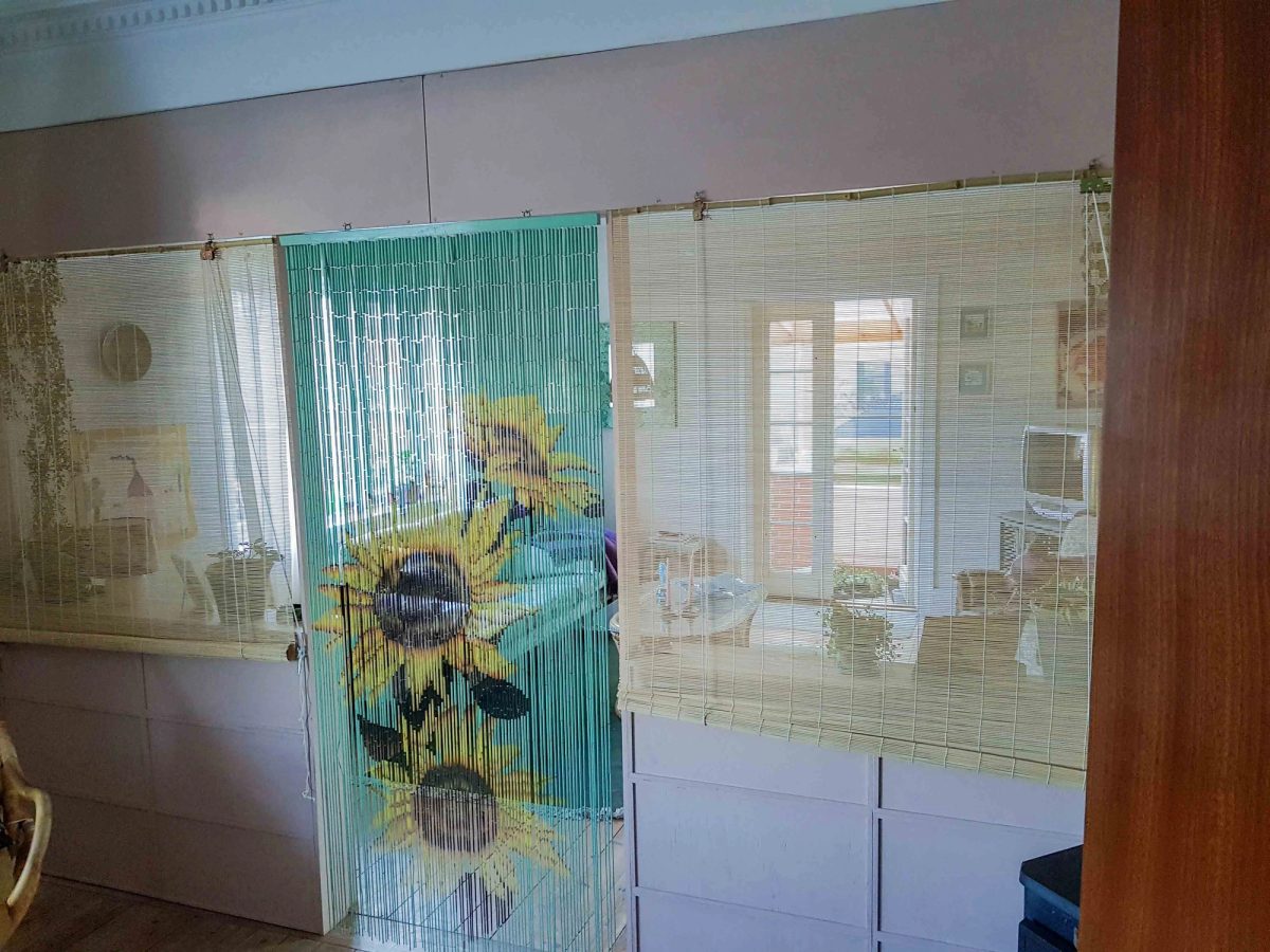 Filmset-opbygning til tv-produktion. Efter arbejdet.