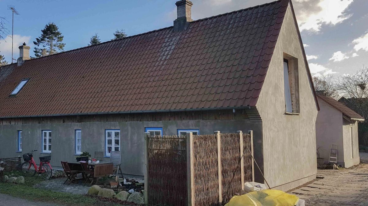 Efterisolering af hus, Jægerspris. Efter arbejdet.