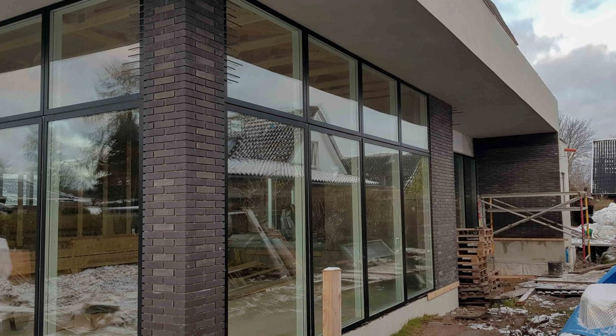 Facaderenovering i tegl, Herlev. Facaden. Efter arbejdet.