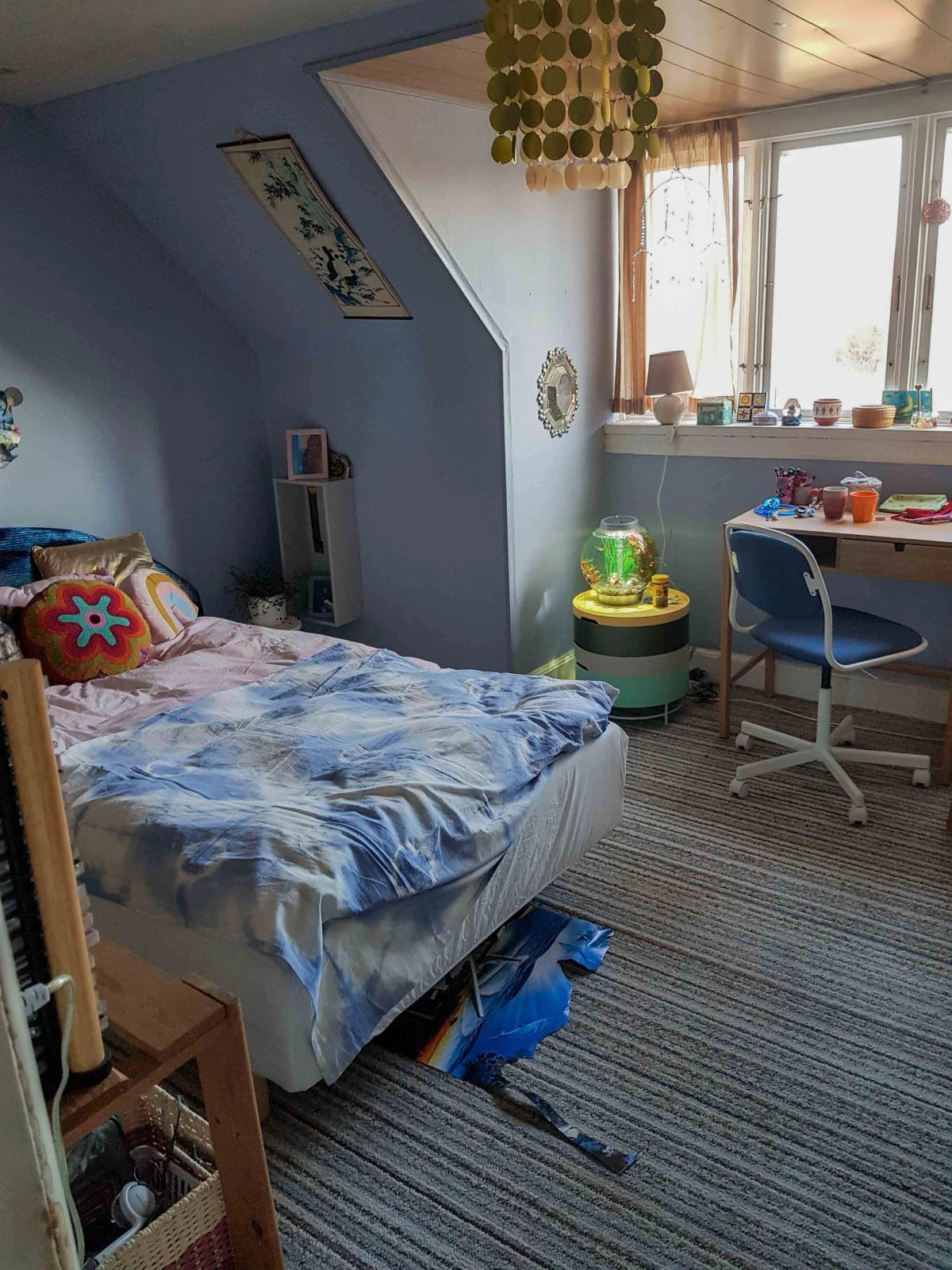 Filmset-opbygning til tv-produktion. Efter arbejdet.