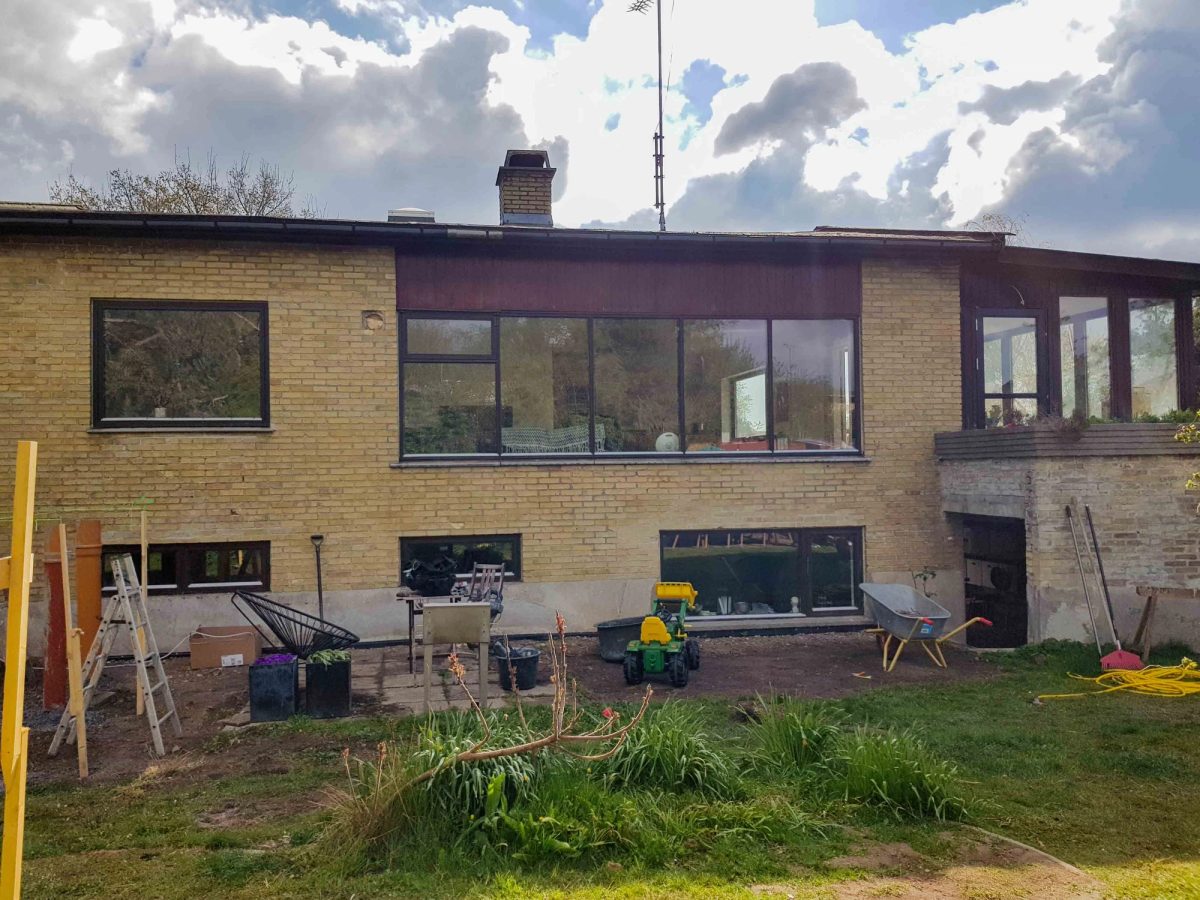 Facaderenovering af privat villa, Gentofte. Før arbejdet.