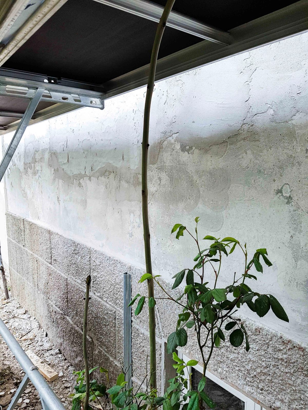 Facaderenovering af privat villa, Gentofte · Under arbejdet
