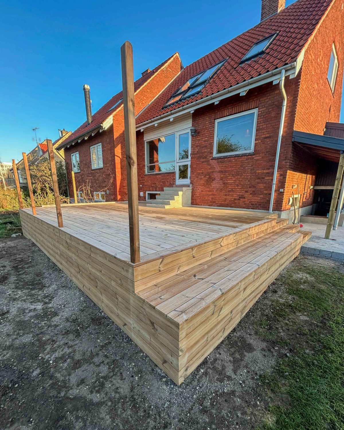 Ny terrasse, Herlev. Efter arbejdet.