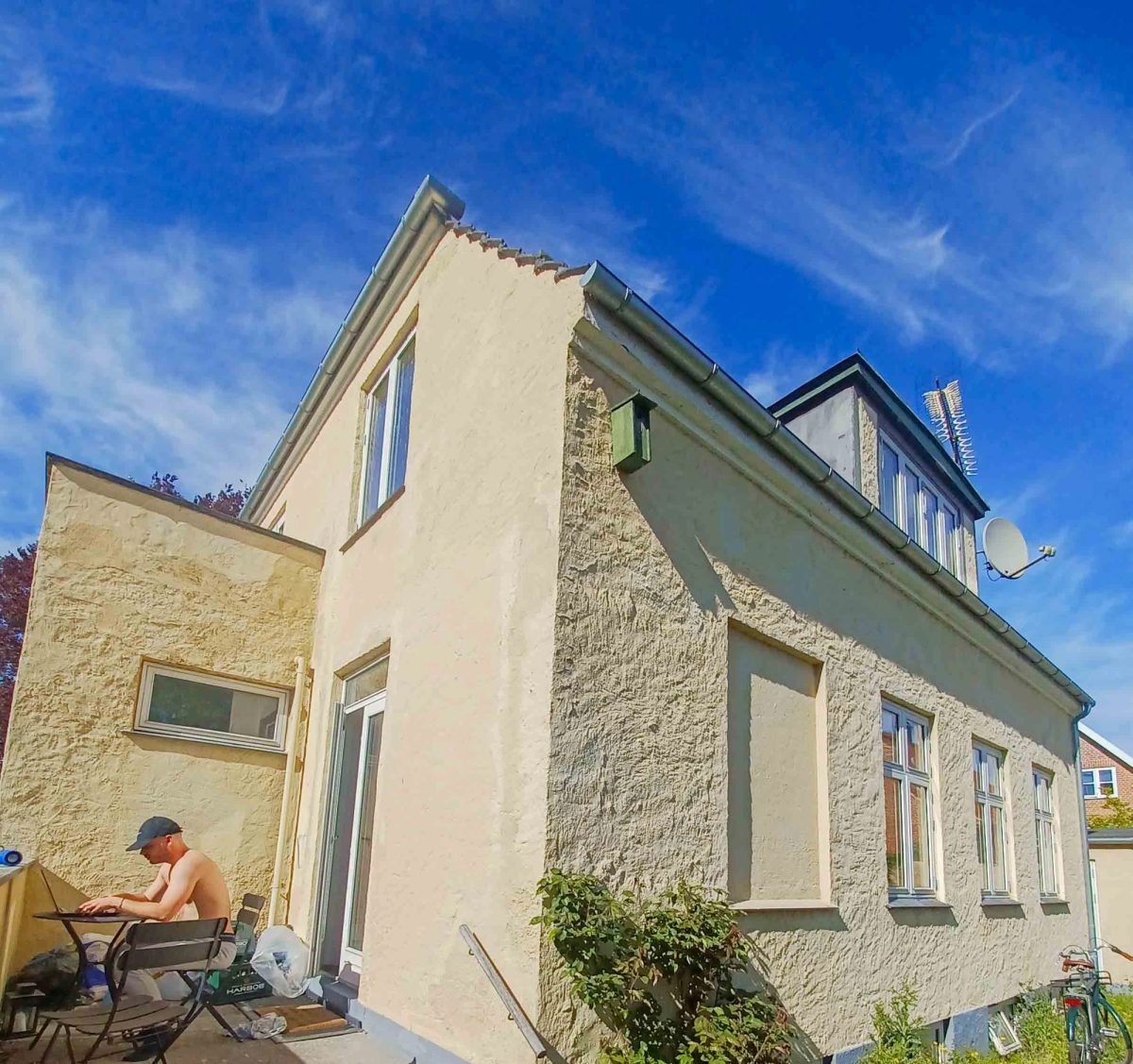 Facaderenovering af nedslidt villa, Frederiksberg. Før arbejdet.