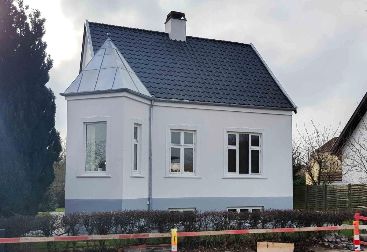 Facaderenovering af privat villa, Gentofte
