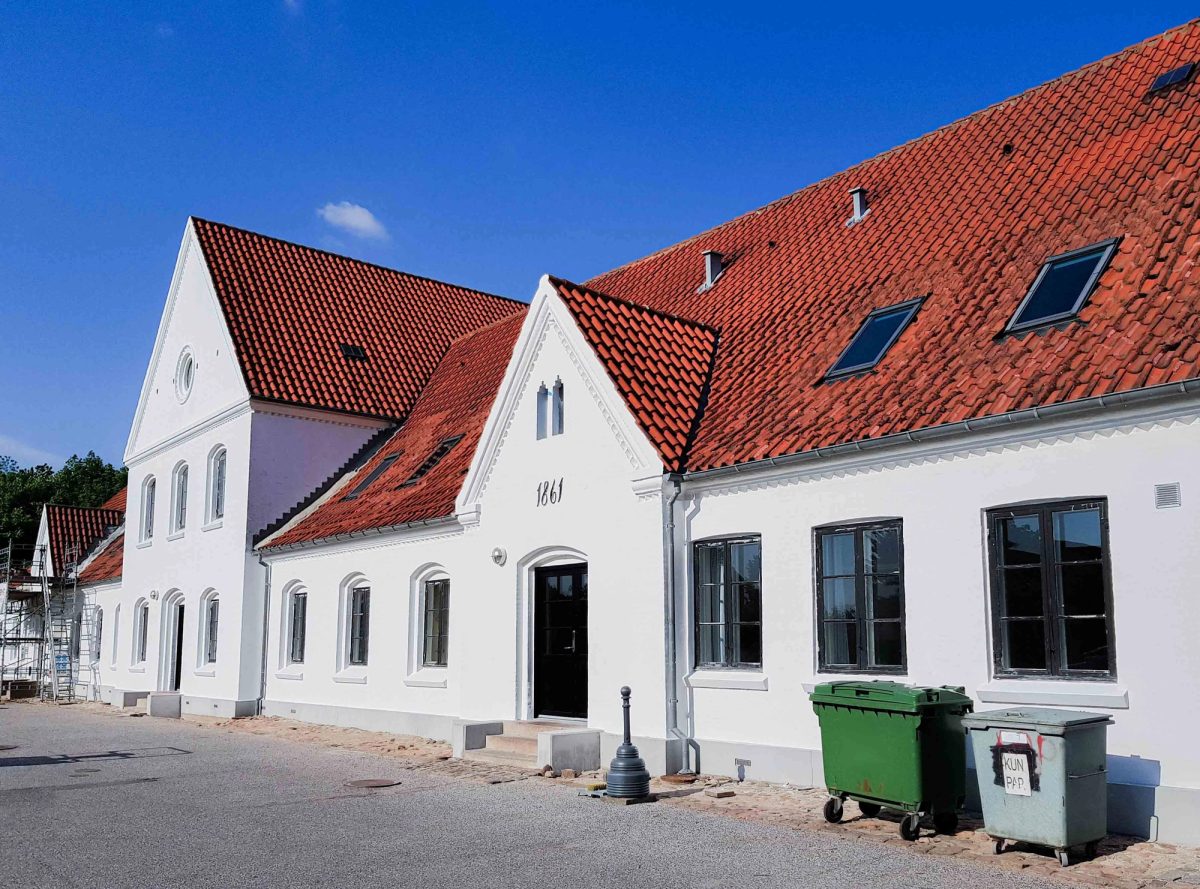 Facaderenovering af hus fra 1861, Slagelse. Facaden. Efter arbejdet.
