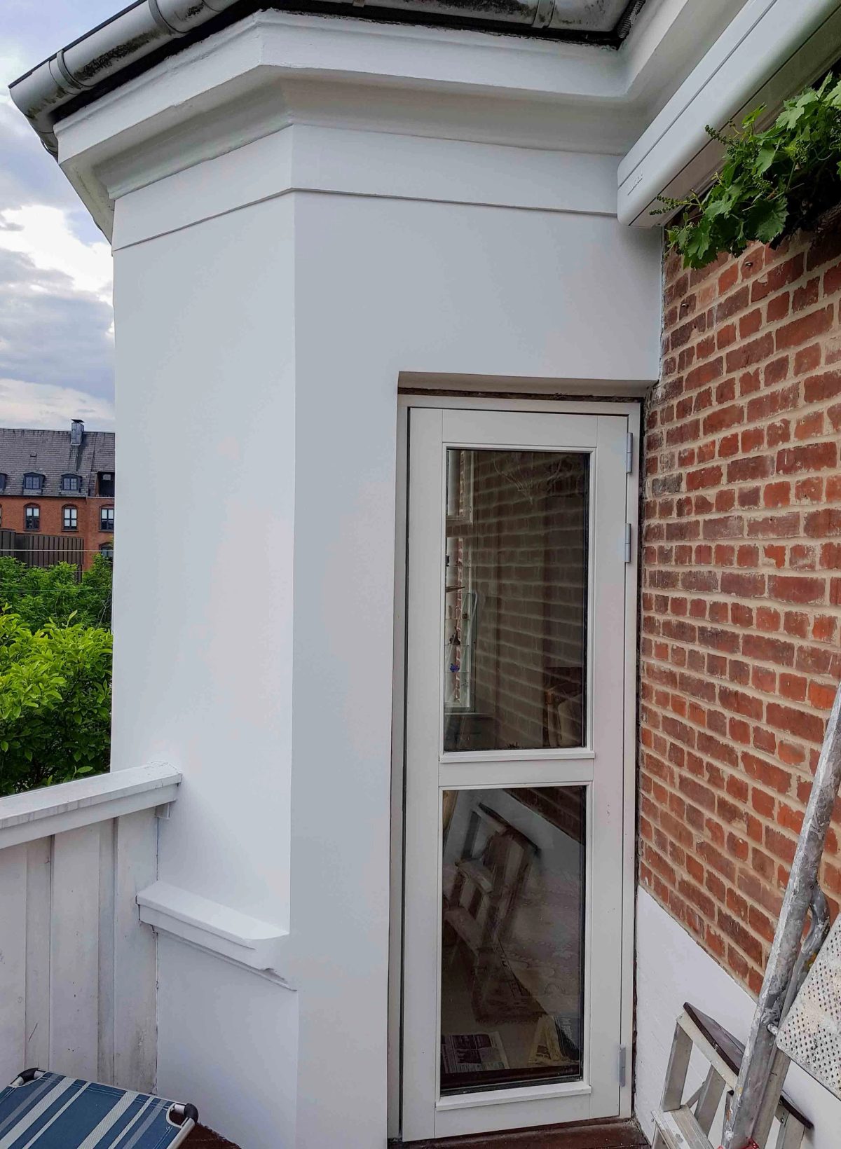 Renovering af indgangsparti og altaner, Frederiksberg. Efter arbejdet.