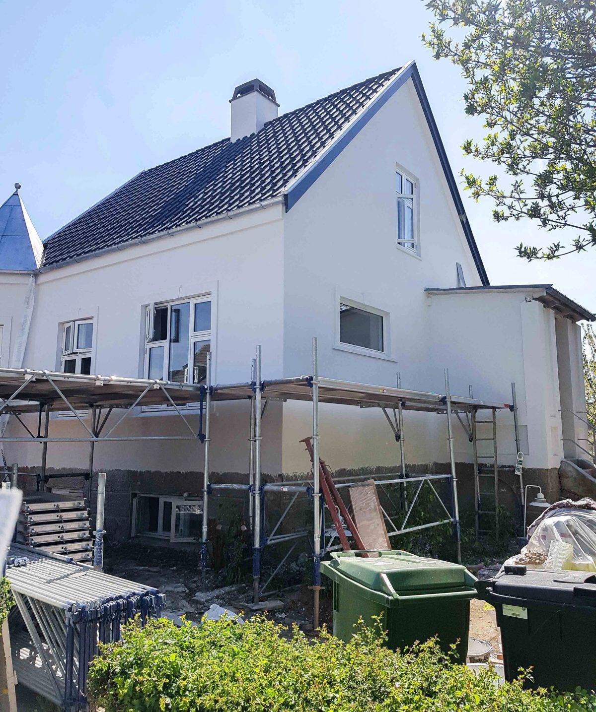 Facaderenovering af privat villa, Gentofte · Efter arbejdet