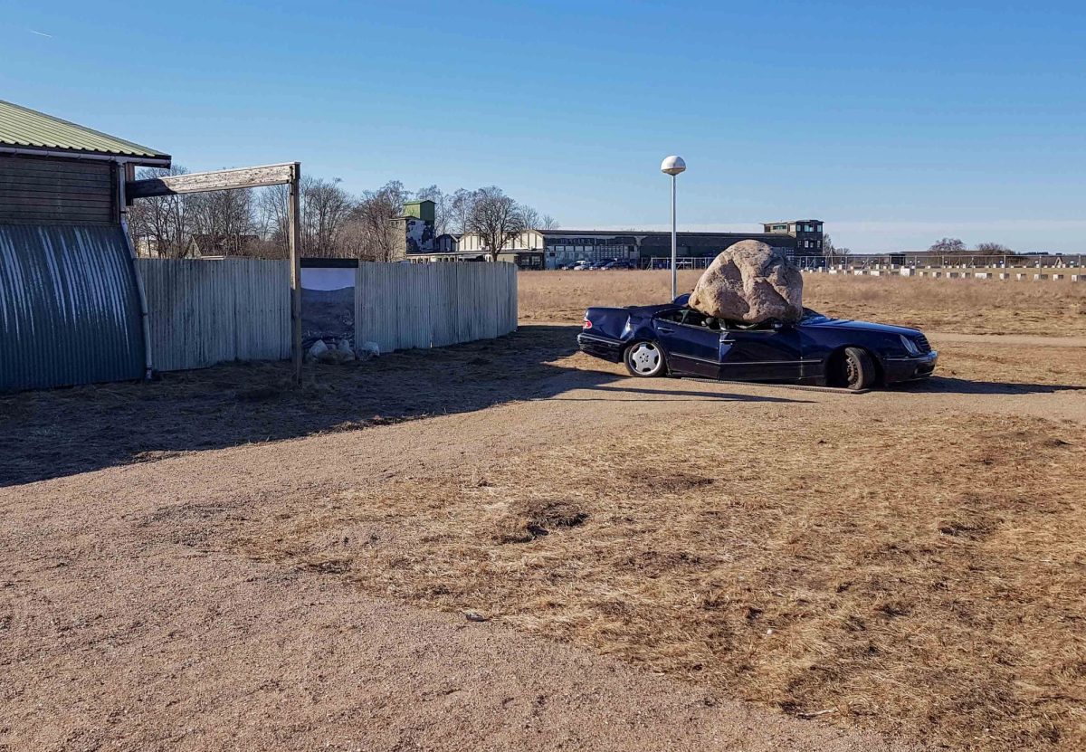 Filmset-opbygning til tv-produktion. Efter arbejdet.