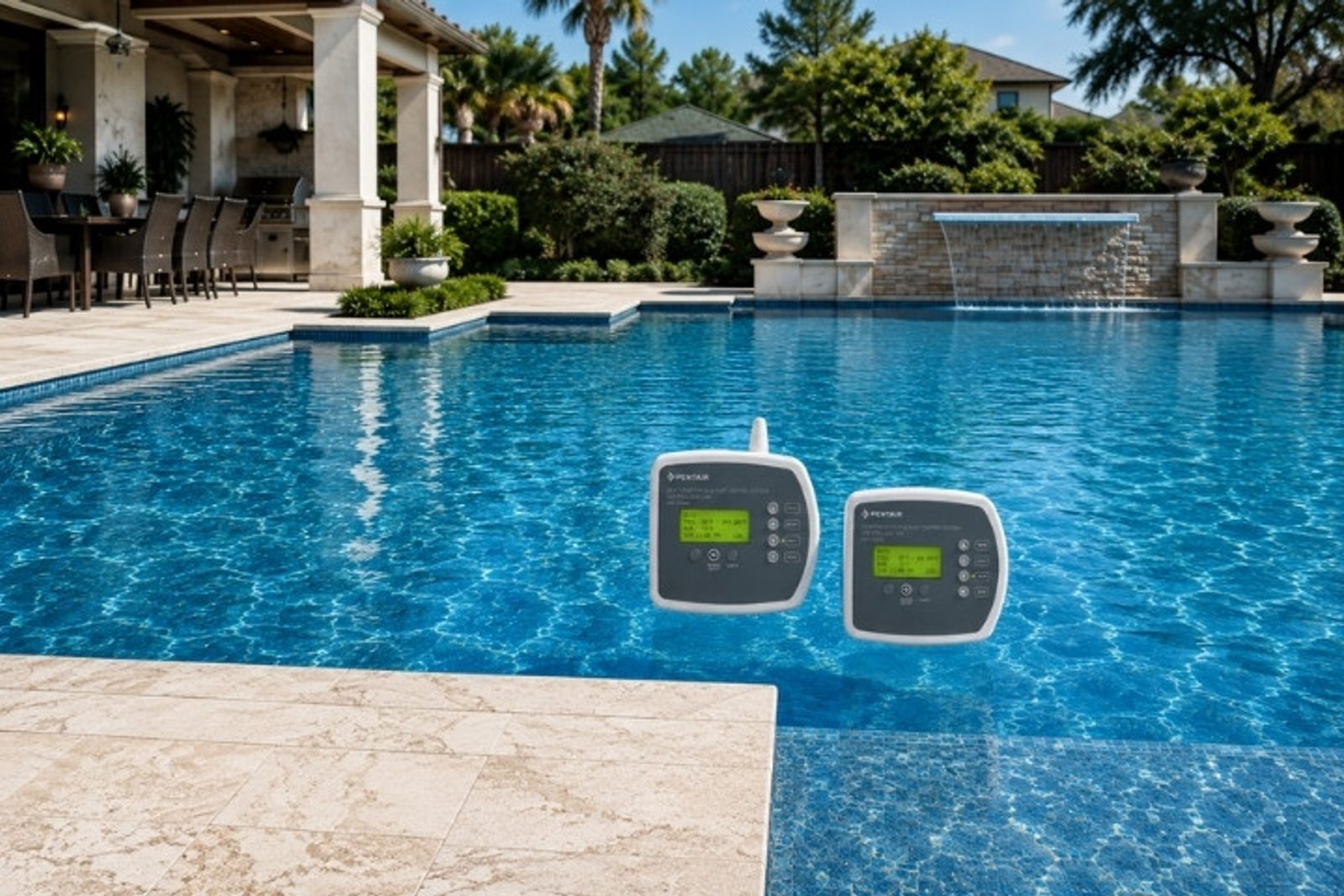 Pool automation technology for monitoring and managing infinity pool systems