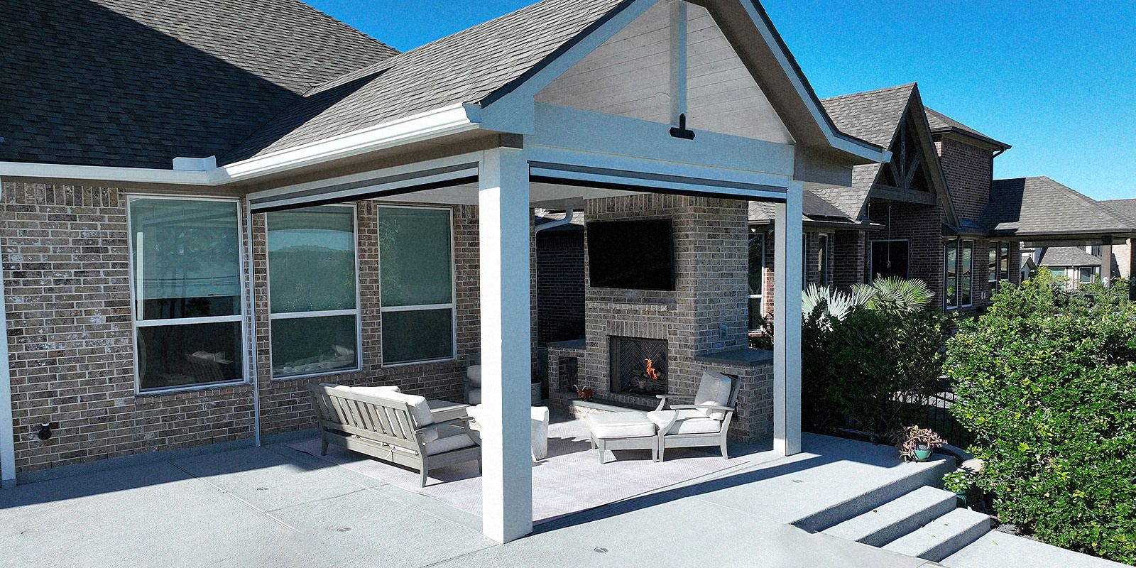 Outdoor living space in Houston