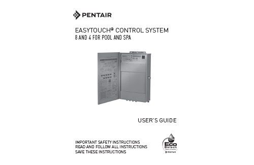 EasyTouch Control System - User Guide