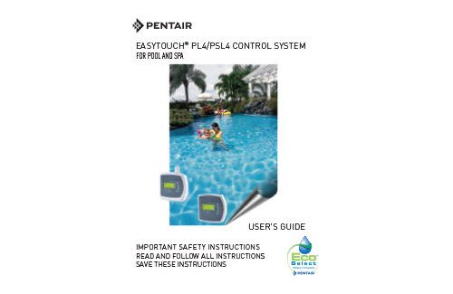 EasyTouch PL4/PSL4 Control Systems - User Guide