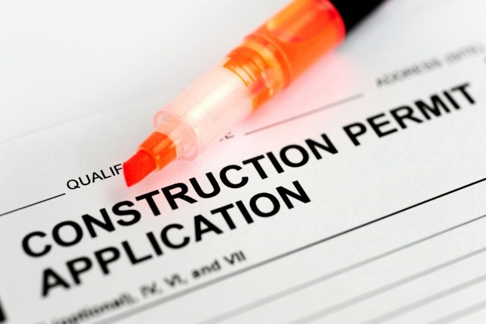 Construction permit application for a pool renovation or new build