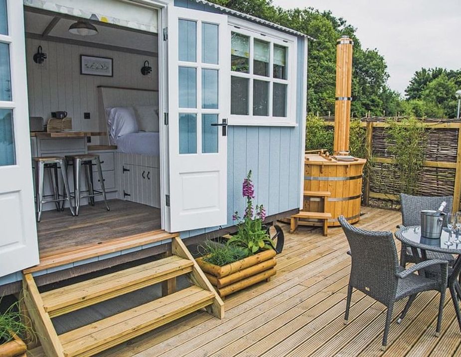 Glamping in Yorkshire with Hot Tubs: Shepherds Huts & Pods