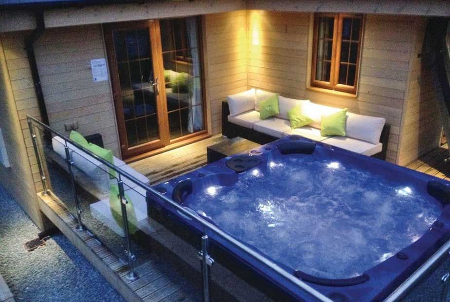 View of Luxury Lodges with Hot Tubs - Our Best 5* Luxury Log Cabins