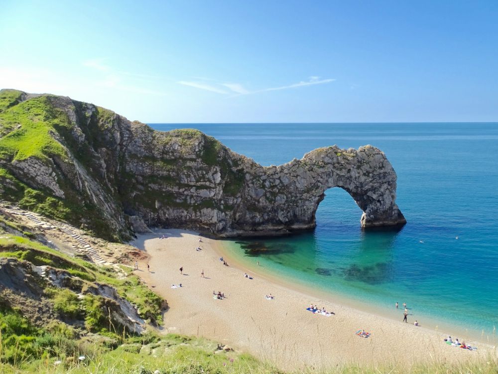 The stunning Jurassic Coast in Devon, England's only World Heritage Site. 
