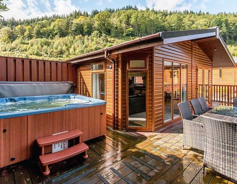 Illustration of Off Grid Luxury Living Spaces With Private Hot Tub And Garden