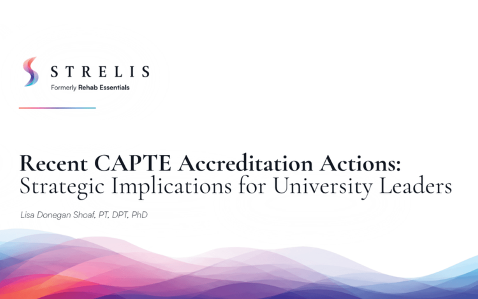 A webinar for health professions education leaders.