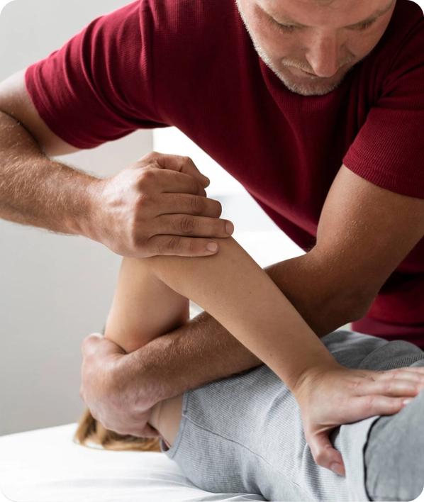 Patient getting treatment