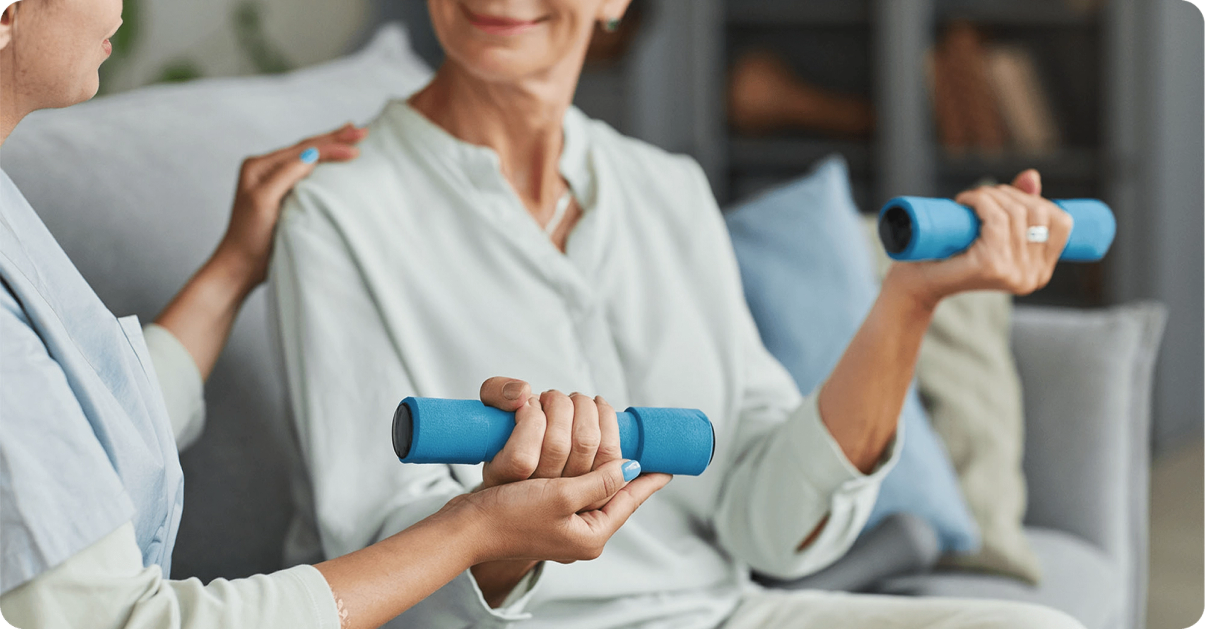 Patient receiving care