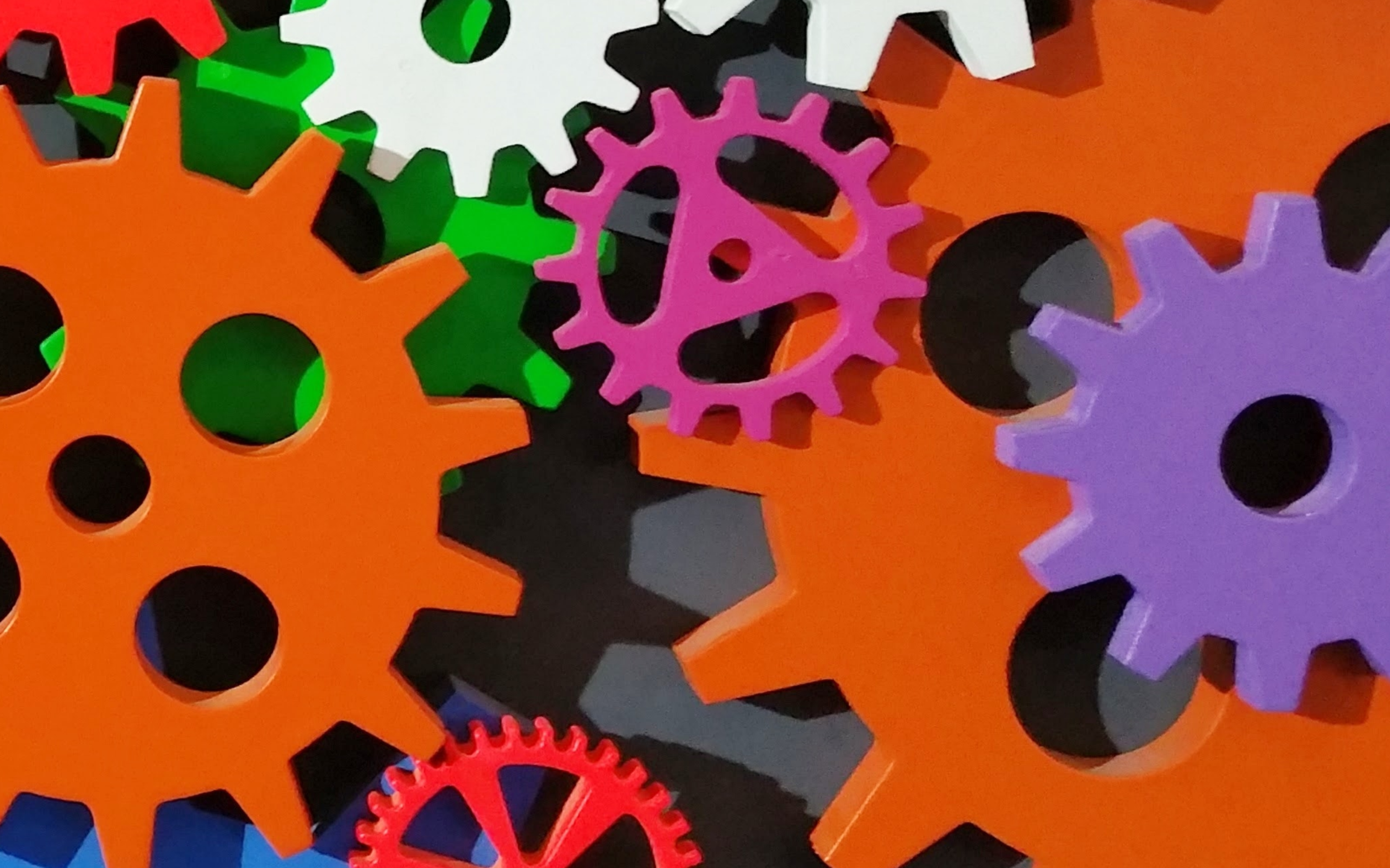Colorful Toothed Wheels