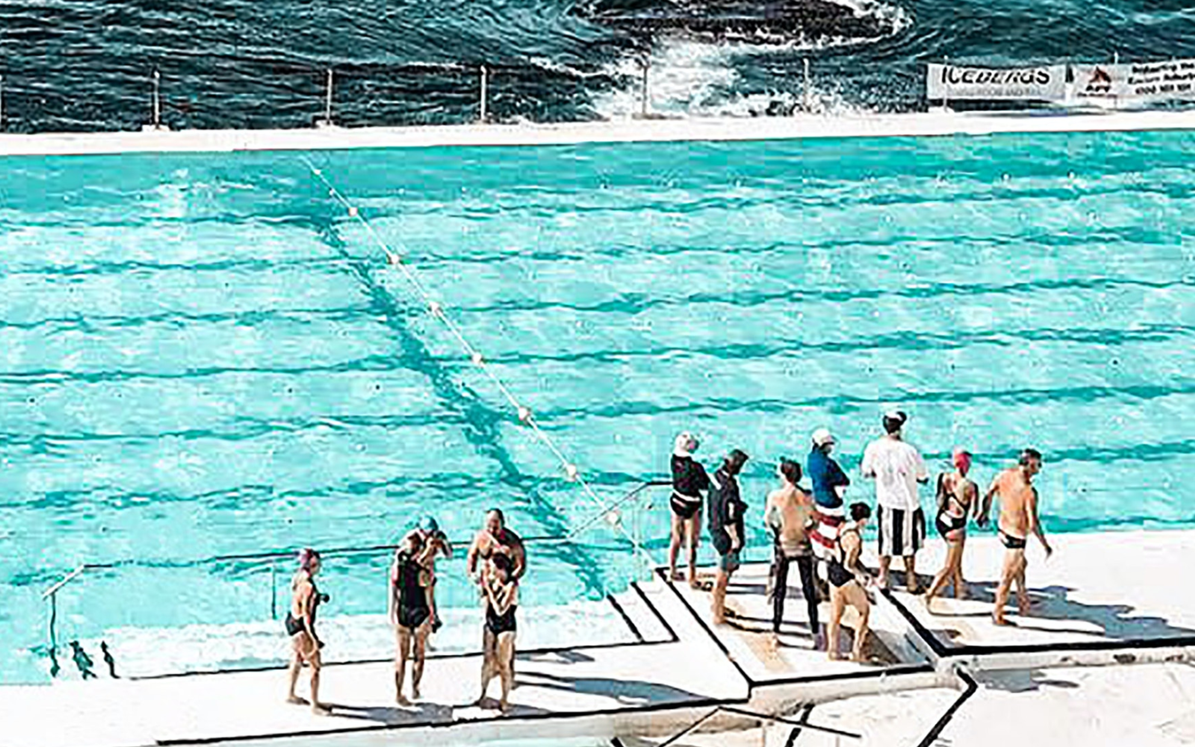 People Standing Beside Swimming Pool at Bondi Beach, NSW, Australia

