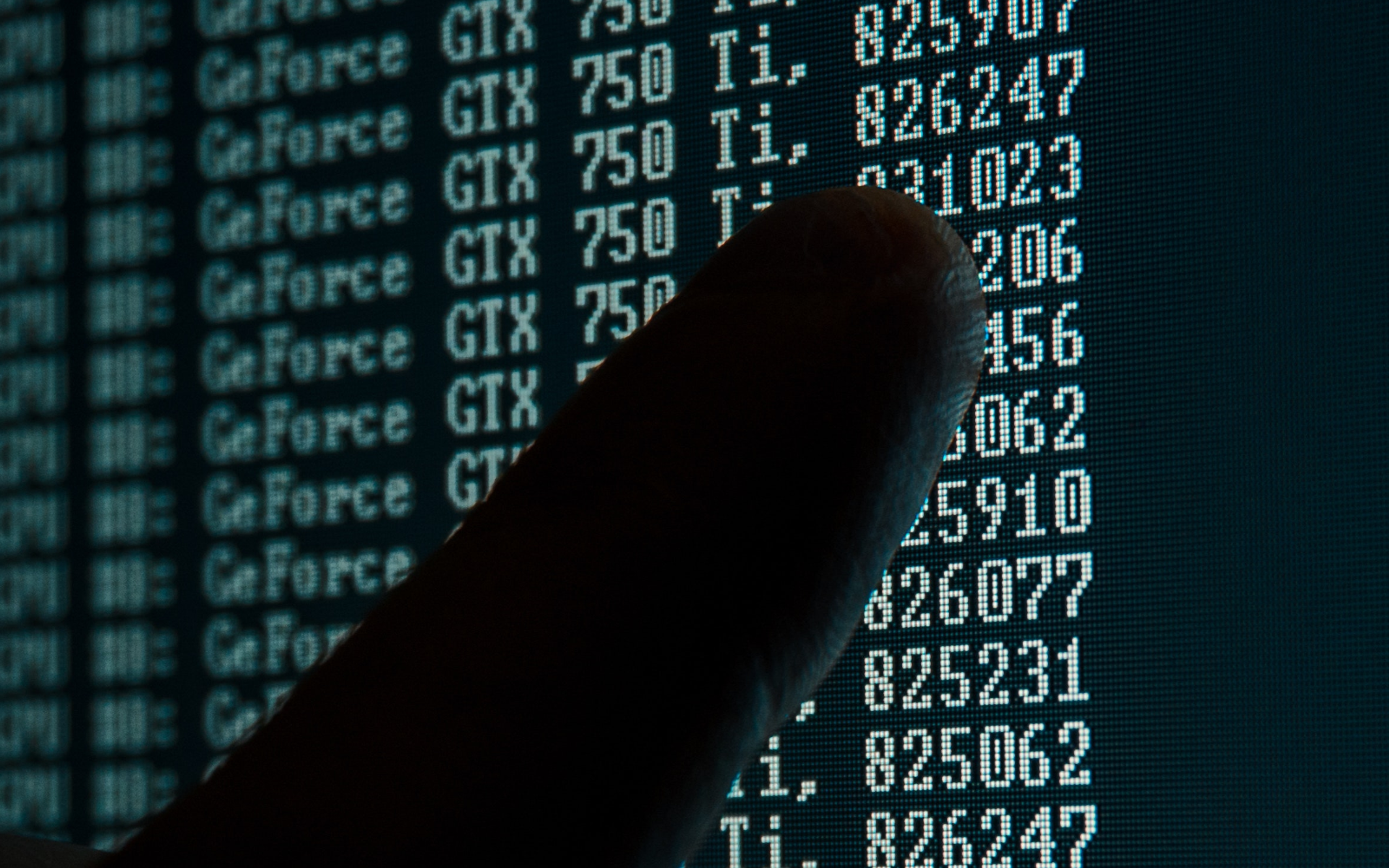 Person Pointing Numeric Print